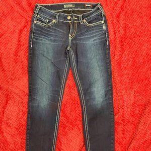 SILVER JEANS CO - SUKI MID-RISE SKINNY SZ W30/L31